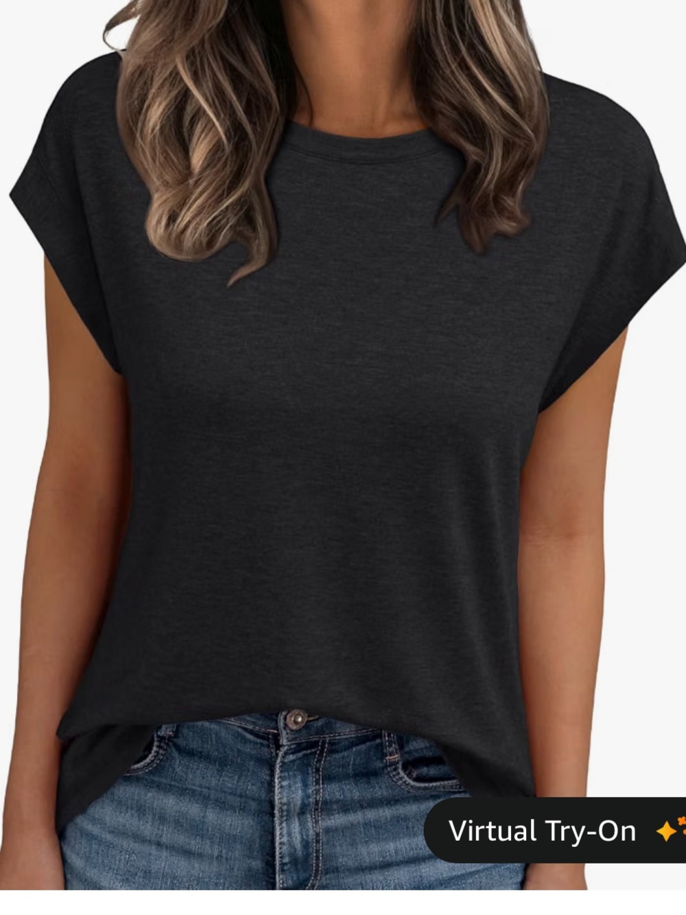 Automet (Amazon) Cap Sleeve Crewneck tee
